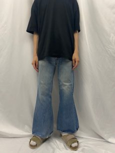 画像2: 70's Levi's 684 ベルボトムデニムパンツ W33 (2)