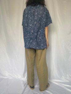 画像4: POLO Ralph Lauren "CAMBRIDGE" ペイズリー柄 プルオーバーリネンシャツ XL (4)