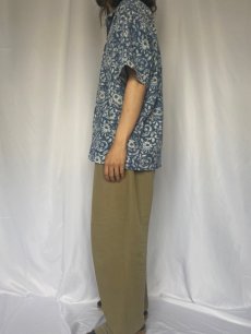 画像3: POLO Ralph Lauren "CALDWELL" 花柄 コットンオープンカラーシャツ XL (3)