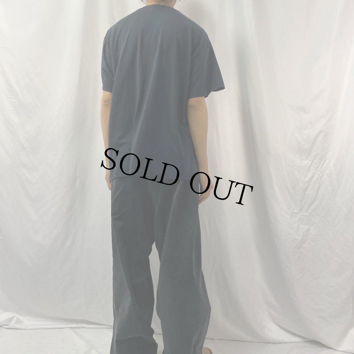 画像4: Des Moines Support your local EFMC スカルプリント バイカーTシャツ XL (4)