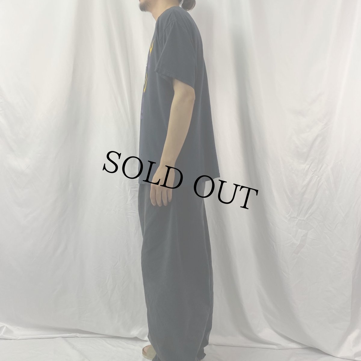 画像3: Des Moines Support your local EFMC スカルプリント バイカーTシャツ XL (3)