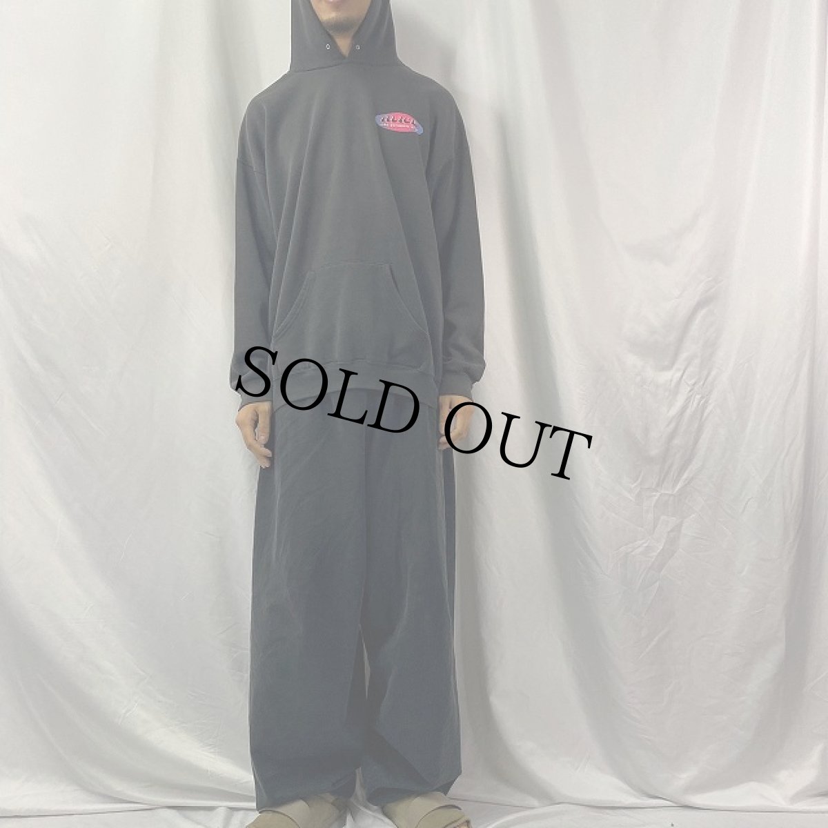 画像2: 90's USA製 不思議の国のアリス "首伸びアリス" スウェットフーディ XL (2)