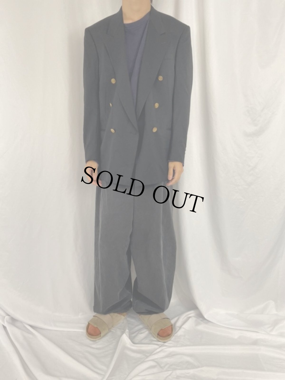 画像3: 80's Christian Dior MONISIEUR USA製 ダブルブレストウールテーラードジャケット (3)