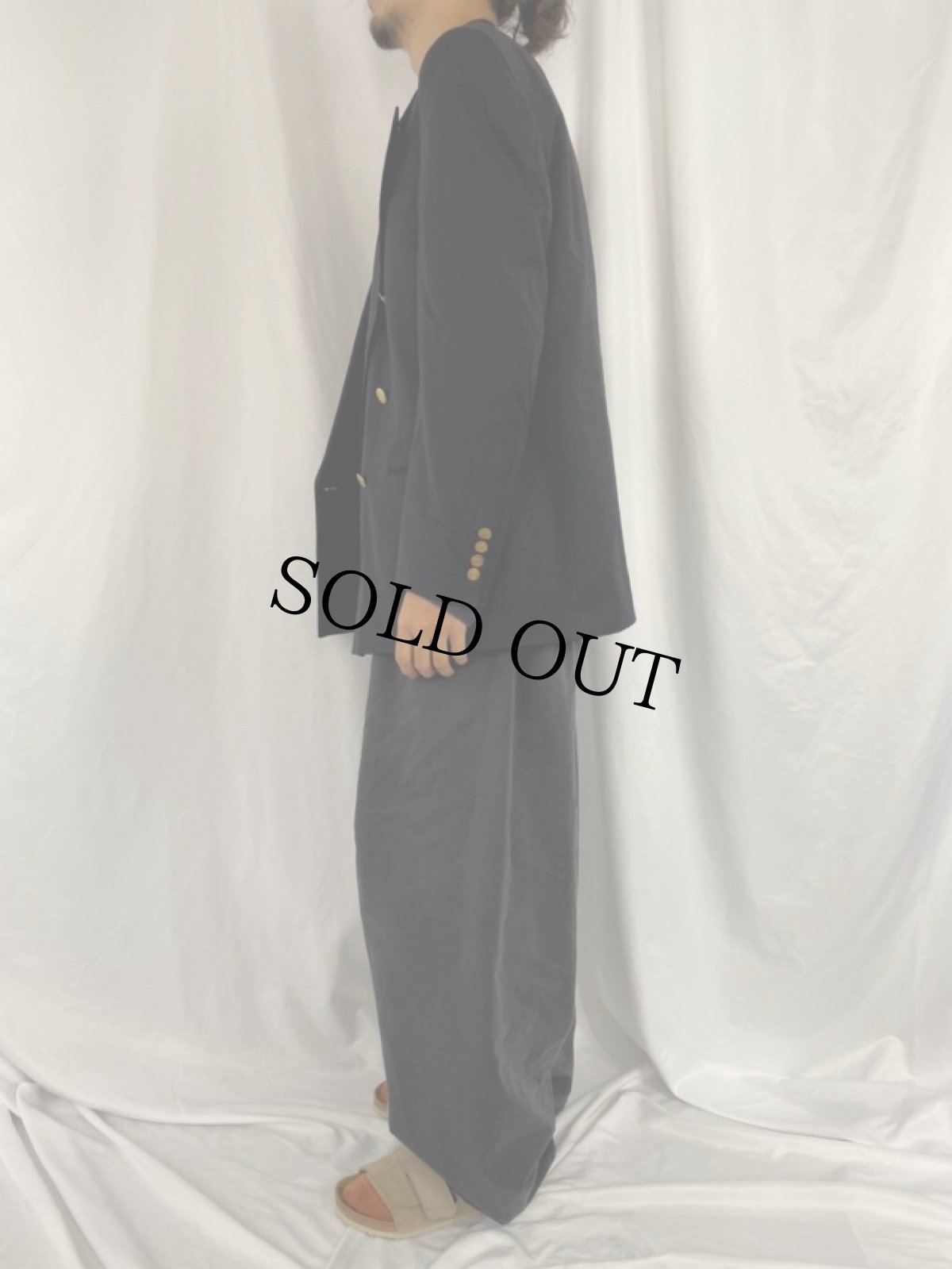 画像4: 80's Christian Dior MONISIEUR USA製 ダブルブレストウールテーラードジャケット (4)