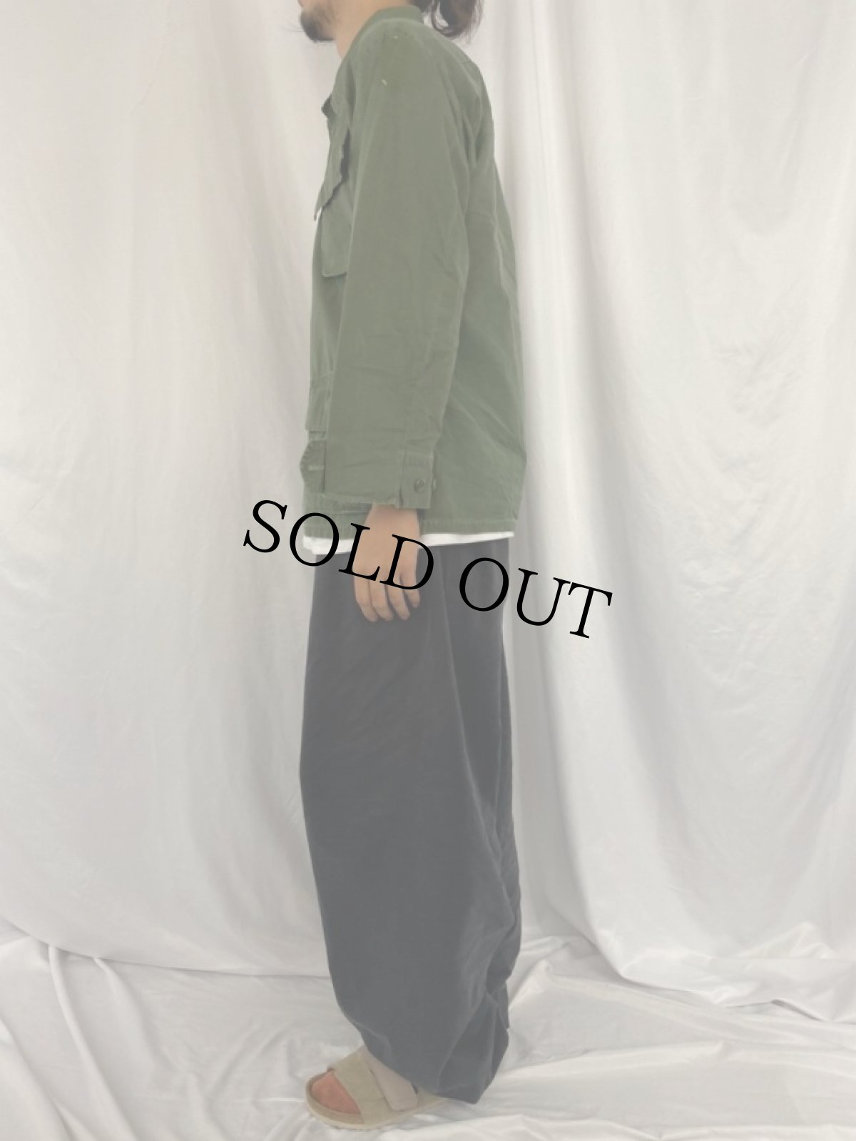 画像3: 60's U.S.ARMY ジャングルファティーグジャケット 4th SMALL-SHORT (3)