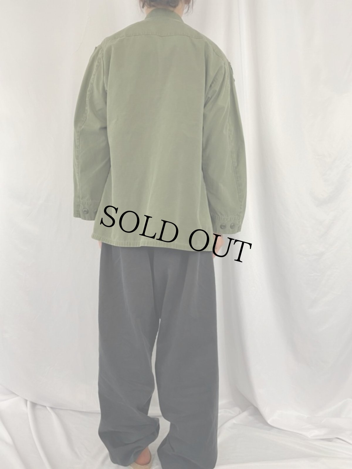 画像4: 60's U.S.ARMY ジャングルファティーグジャケット 4th SMALL-REGULAR (4)