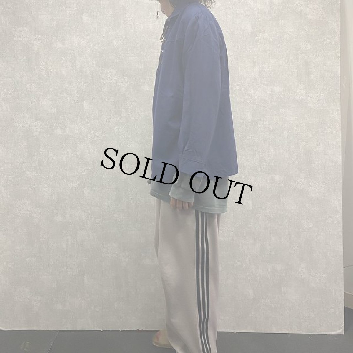 画像3: 60's〜 レースアップ コットンプルオーバーシャツ (3)