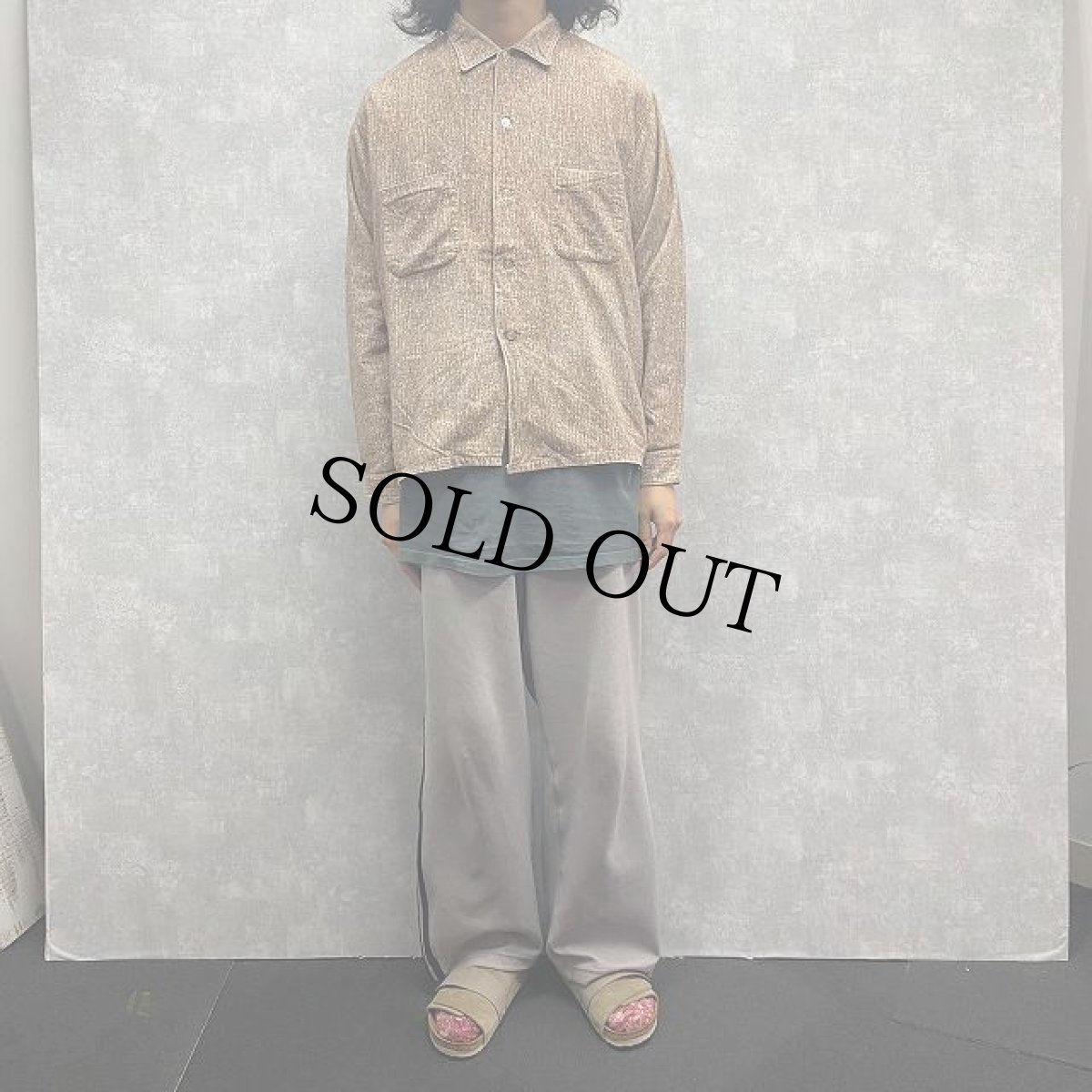 画像2: 50〜60's プリントネルシャツ L (2)