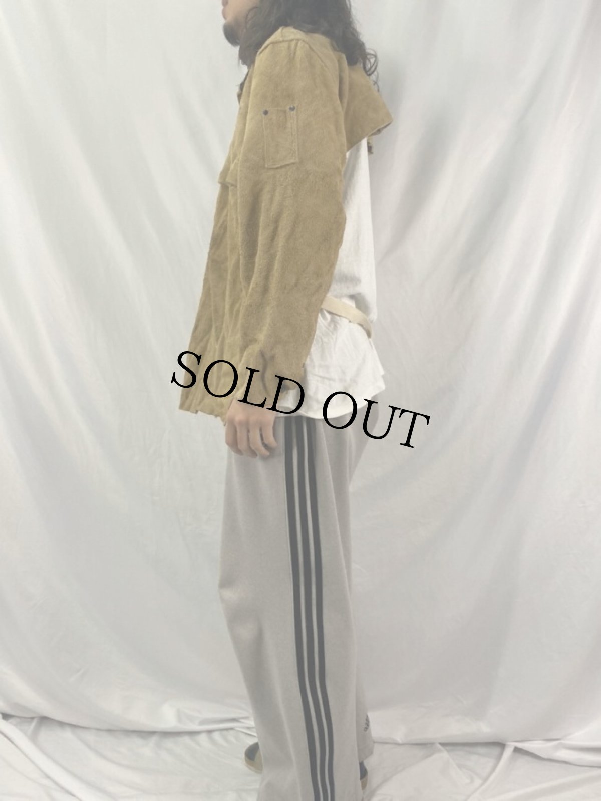 画像3: 〜2000's BLACK STALLION ウェルダーズスエードジャケット M (3)