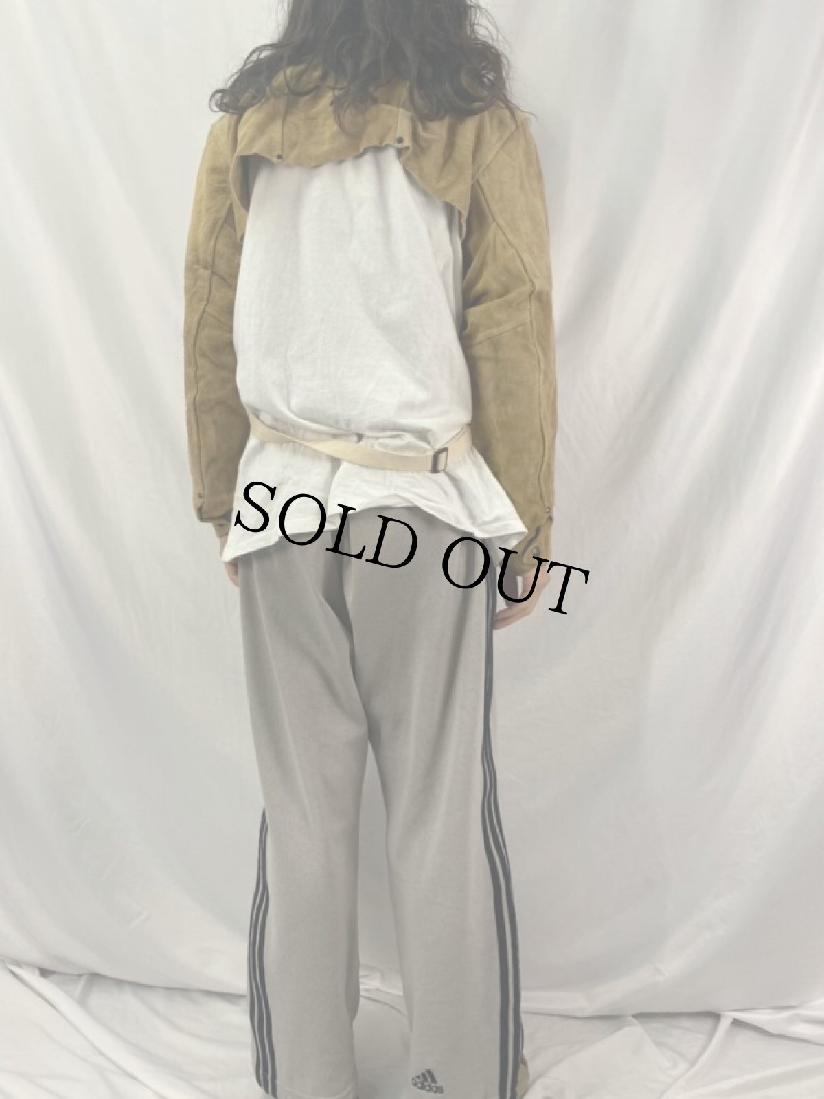 画像4: 〜2000's BLACK STALLION ウェルダーズスエードジャケット M (4)