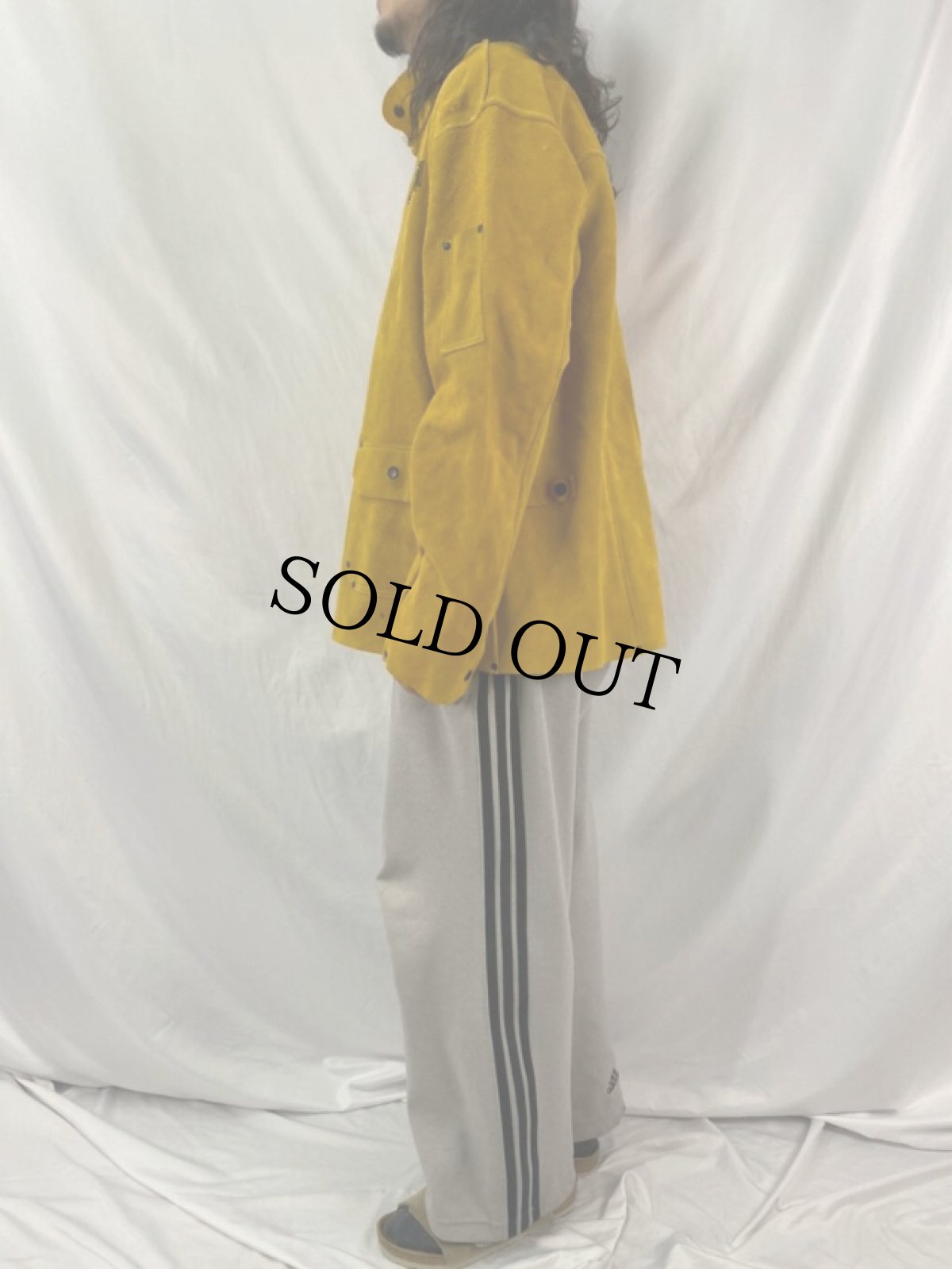 画像3: IRONCAT 企業ロゴ スエードワークジャケット XL (3)