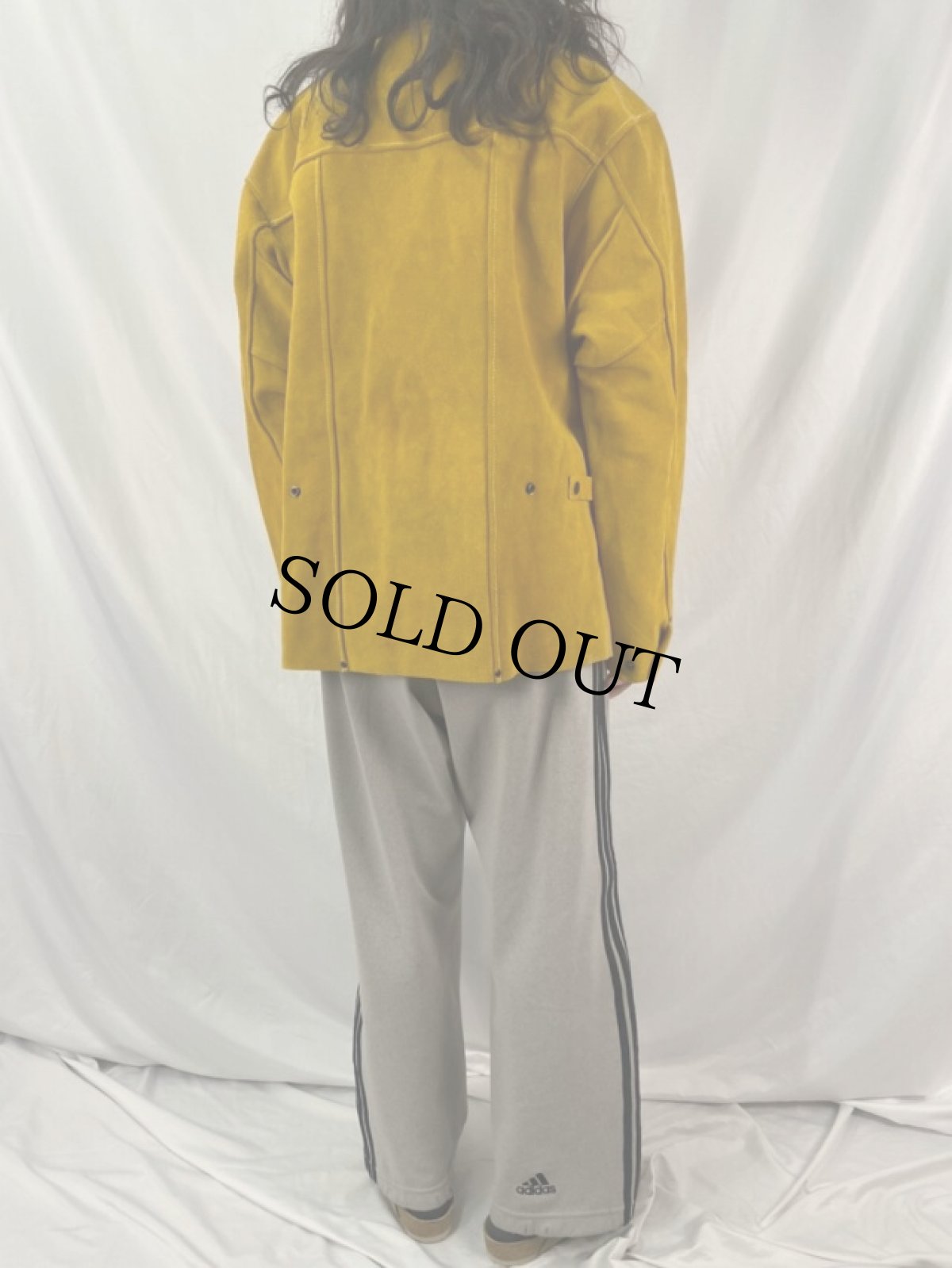 画像4: IRONCAT 企業ロゴ スエードワークジャケット XL (4)