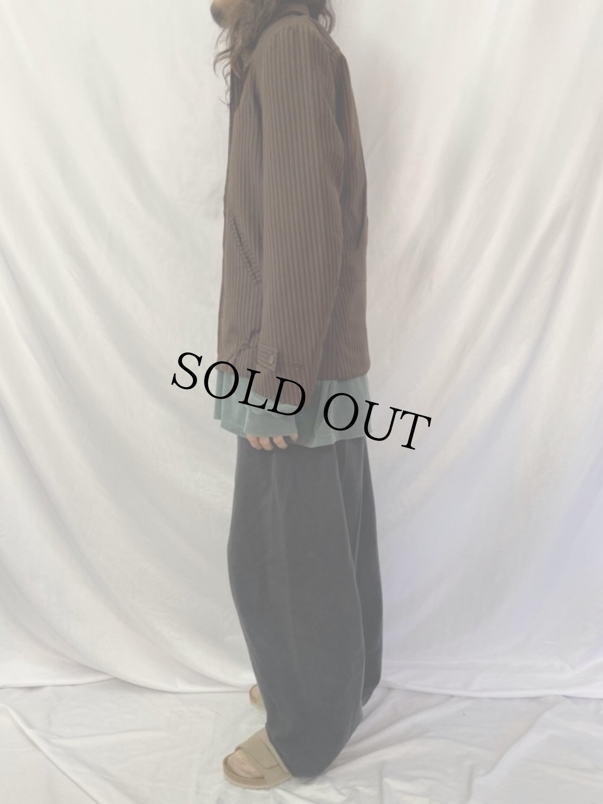 画像3: 50's H BAR C ストライプ柄 ウールウエスタンジャケット (3)