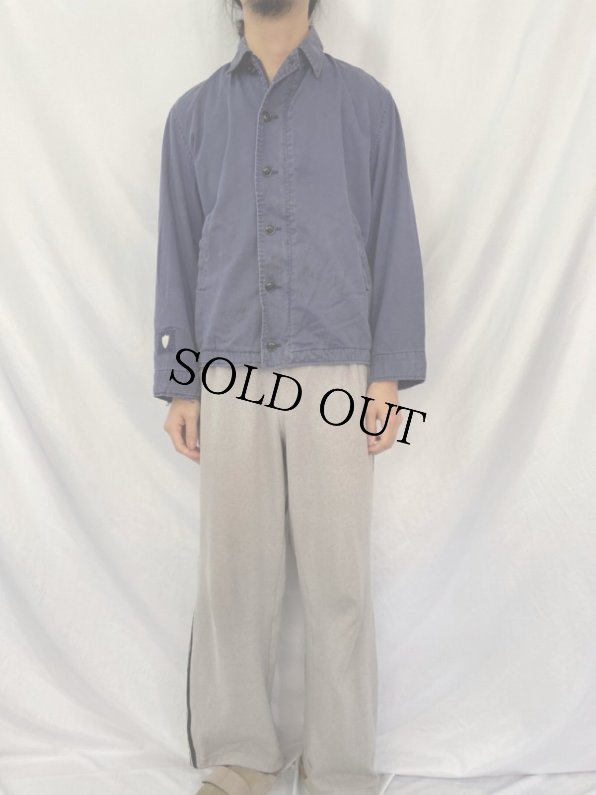 画像2: 70's U.S.NAVY ユーティリティジャケット 40R (2)