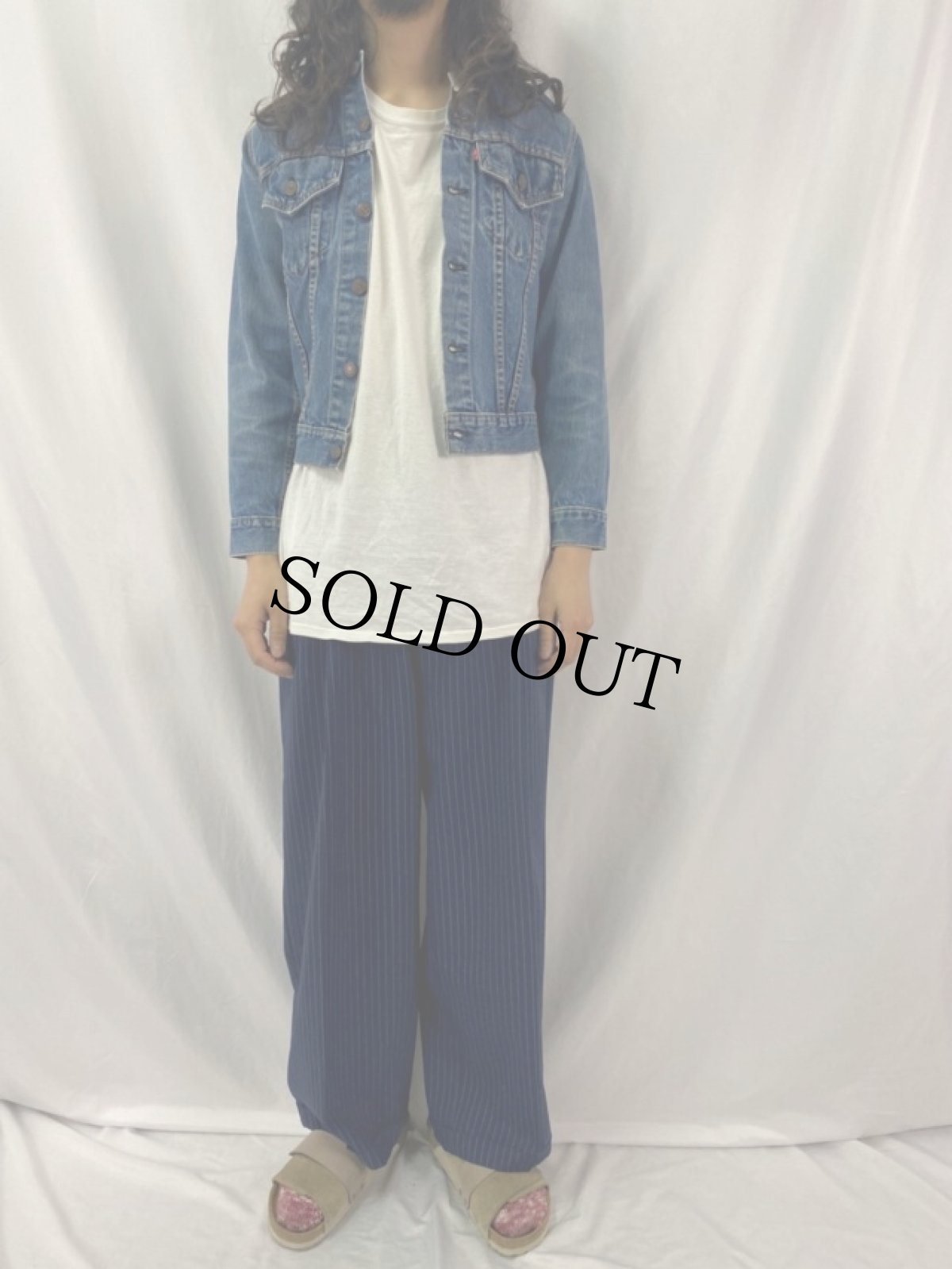 画像2: 70's LEVI'S 70805 BIGE デニムジャケット (2)