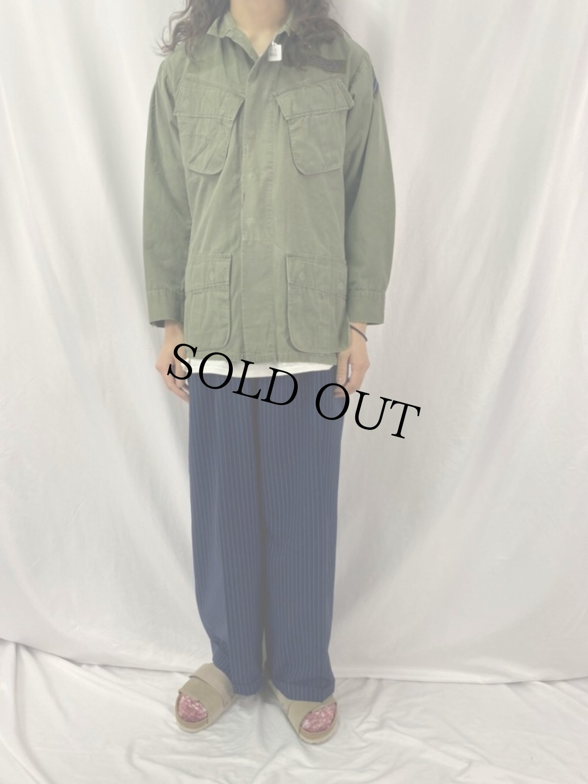 画像2: 60's U.S.AIR FORCE ジャングルファティーグジャケット 4th SMALL REGULAR (2)