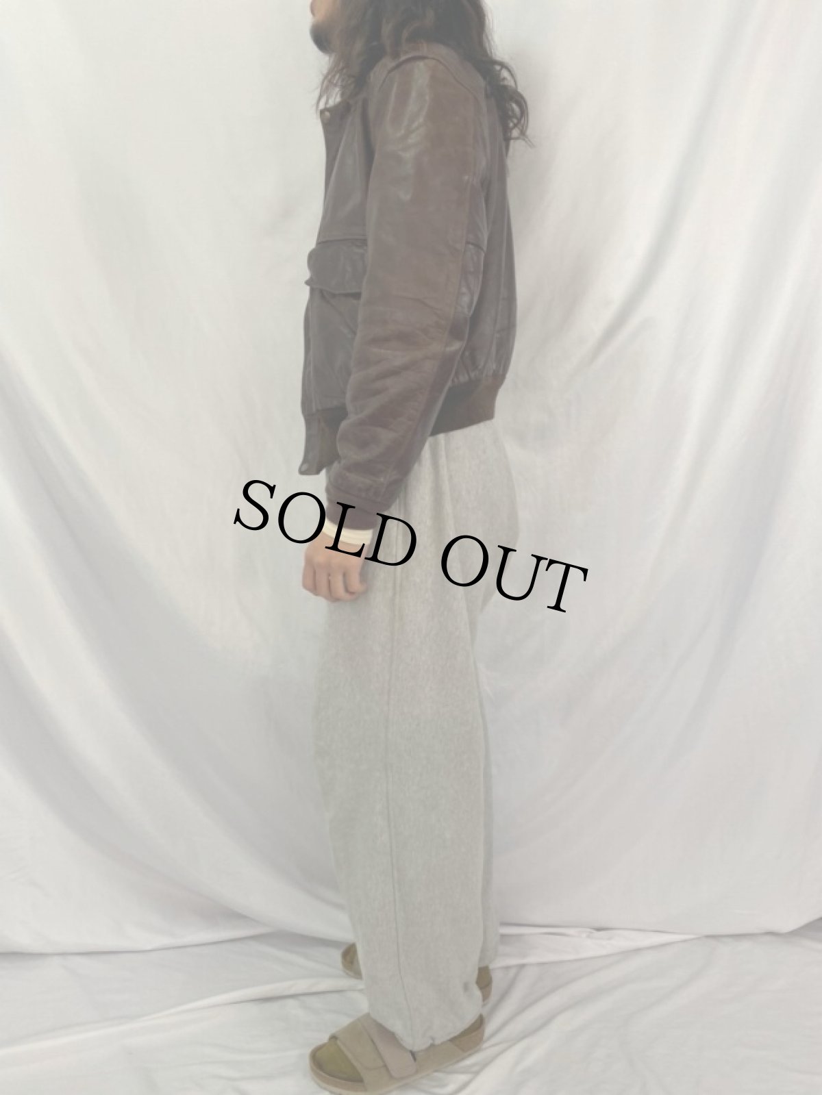 画像3: 50's HERCULES Outerwear by Sears A-2 TYPE レザージャケット (3)