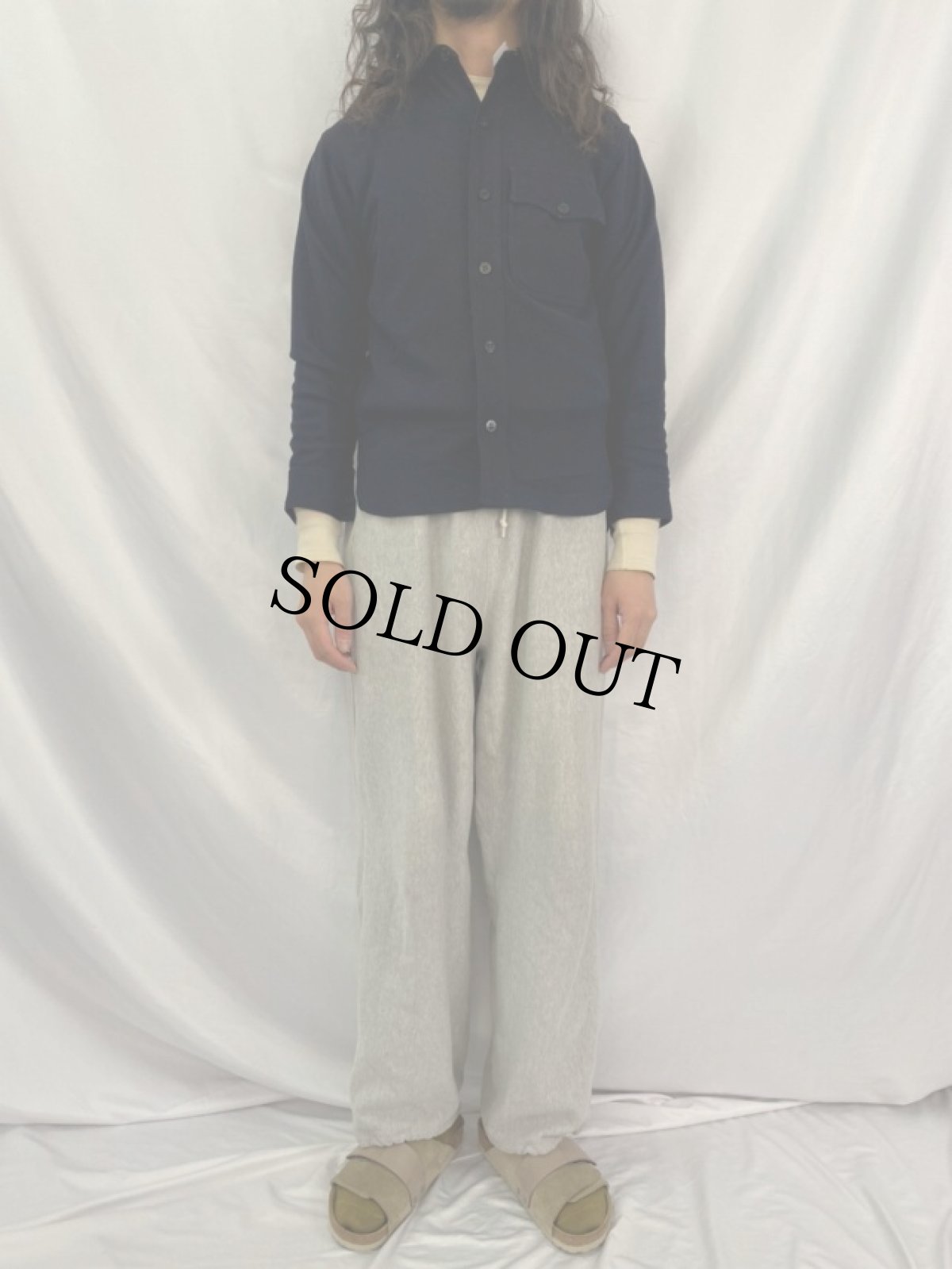 画像2: 40's U.S.NAVY NAVAL CLOTHING FACTORY 片ポケ CPOシャツ (2)