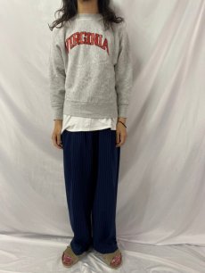 画像2: 80's Champion REVERSE WEAVE USA製 トリコタグ "VIRGINIA" スウェット M (2)