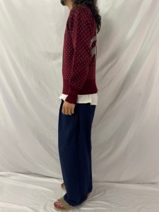 画像3: ~60's ハンティング柄 ジャガード ウールニットセーター (3)