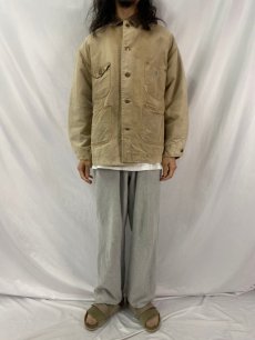 画像2: 70's Carhartt プリントタグ ブランケットライナー ミシガンチョアコート 48 (2)