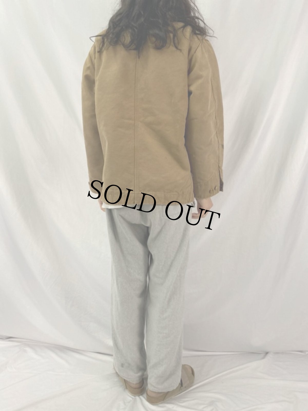 画像4: 70's Carhartt プリントタグ ブランケットライナー ミシガンチョアコート 42 (4)