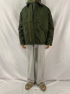 画像2: 70's U.S.NAVY A-1 Extreme Cold Weather Impermeable ナイロンデッキジャケット L (2)