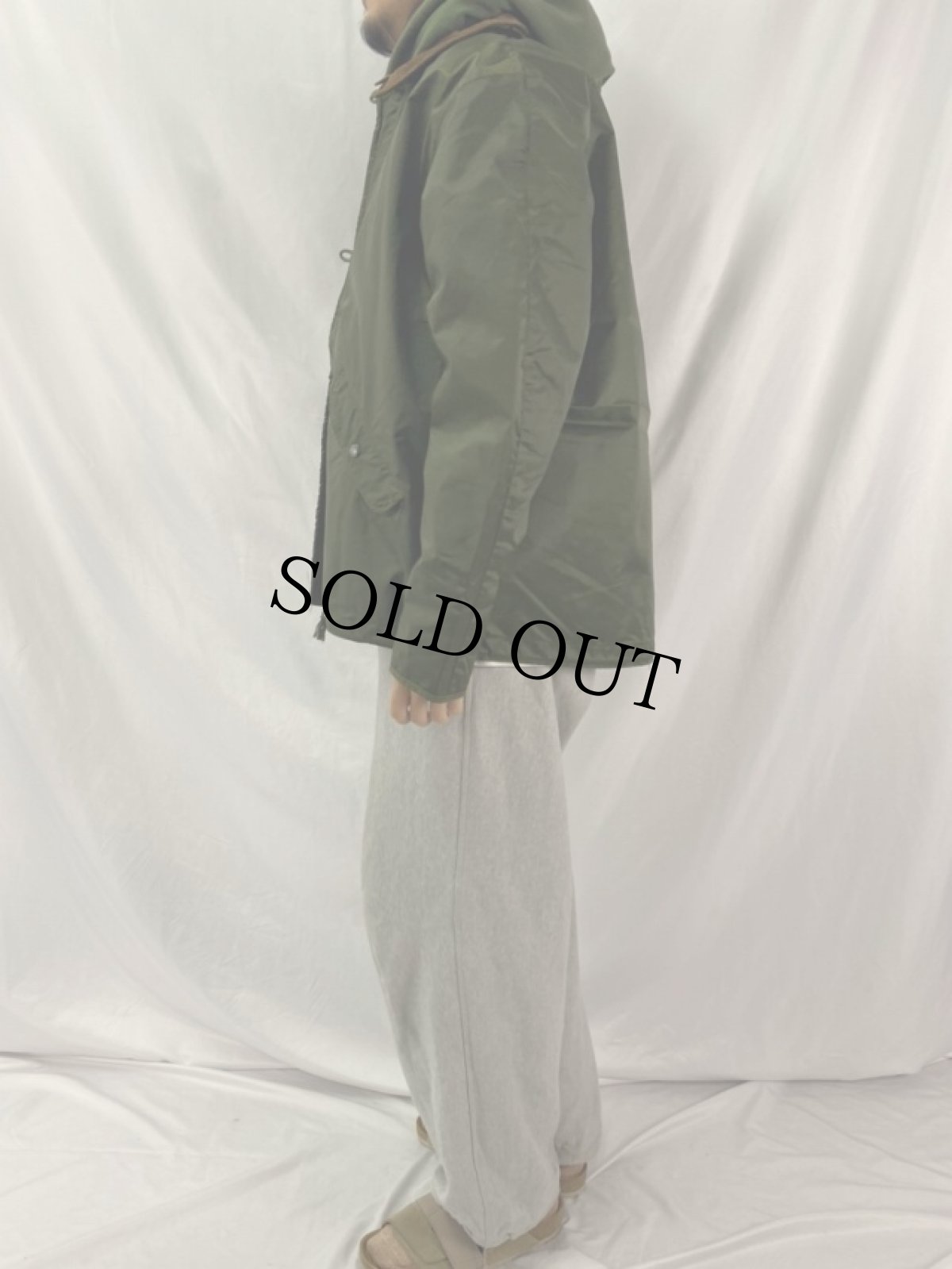 画像3: 70's U.S.NAVY A-1 Extreme Cold Weather Impermeable ナイロンデッキジャケット L (3)