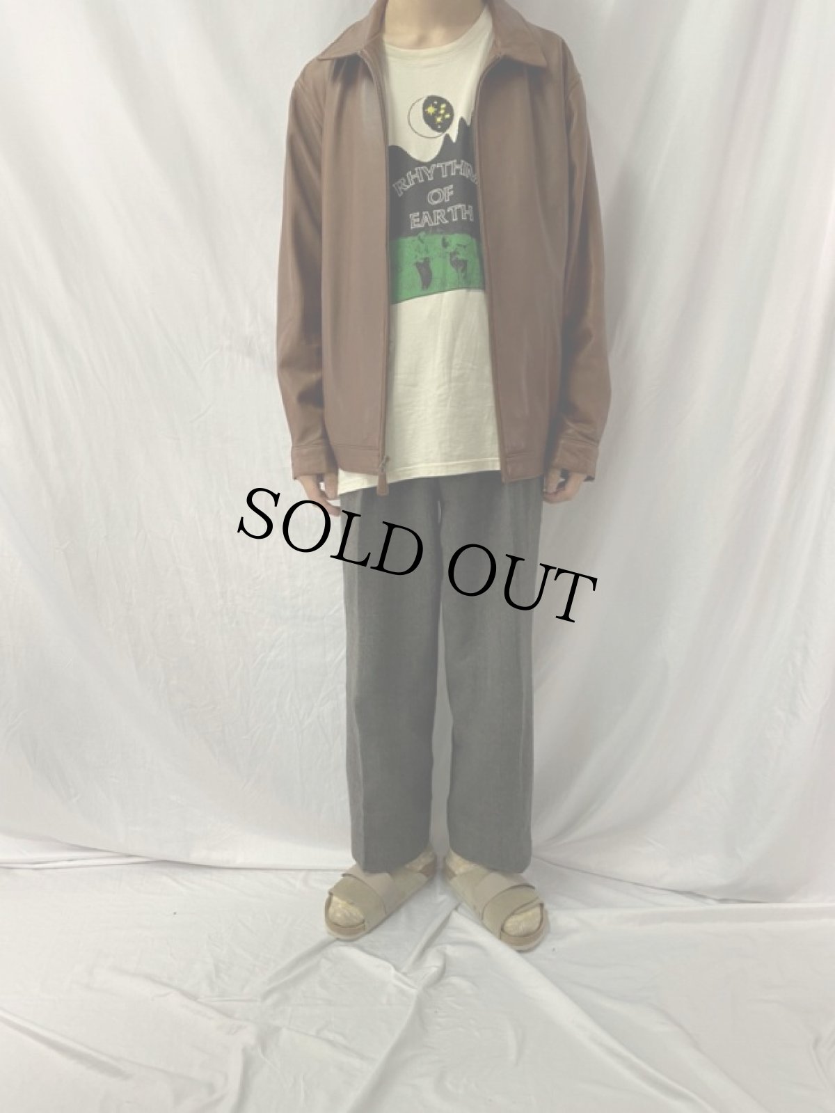 画像2: POLO Ralph Lauren レザージャケット L (2)