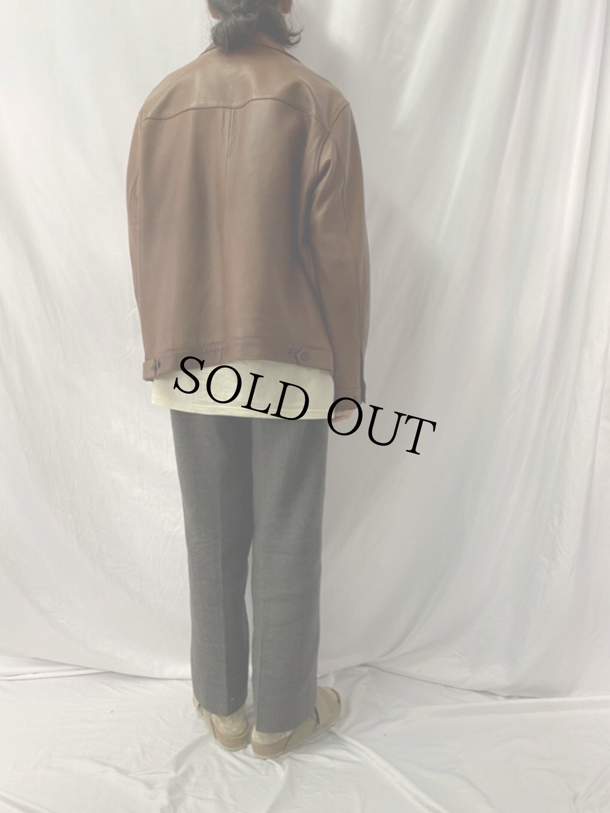 画像4: POLO Ralph Lauren レザージャケット L (4)