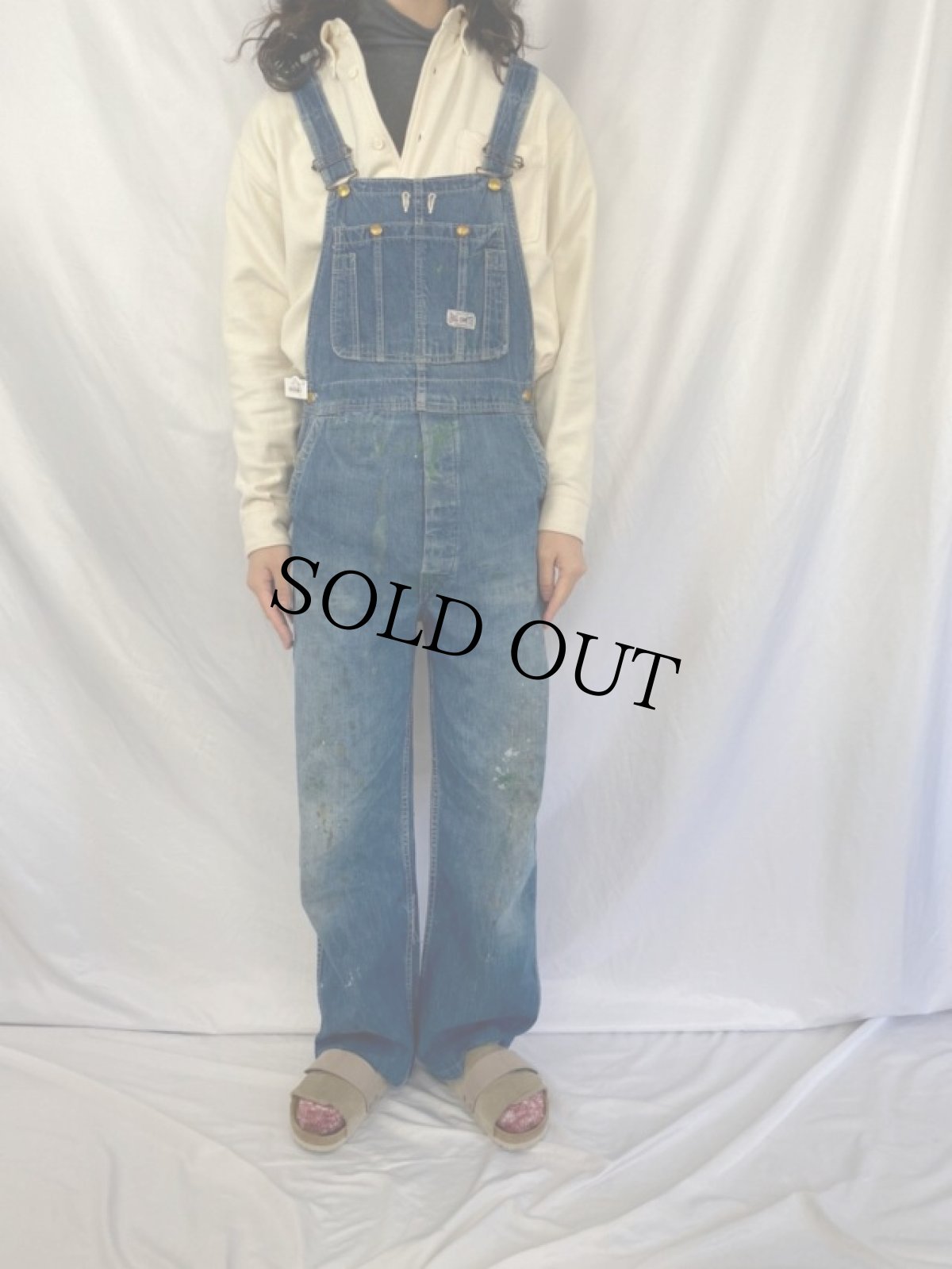 画像2: 50's BIG SMITH デニムオーバーオール (2)