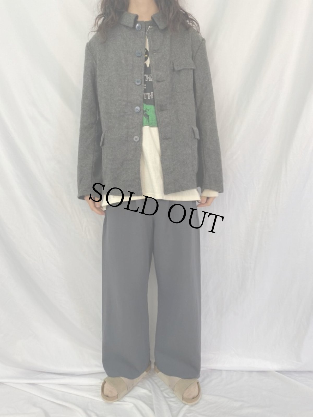 画像2: 50's EURO FRANCE製 ファーマーズジャケット DEADSTOCK SIZE50 (2)