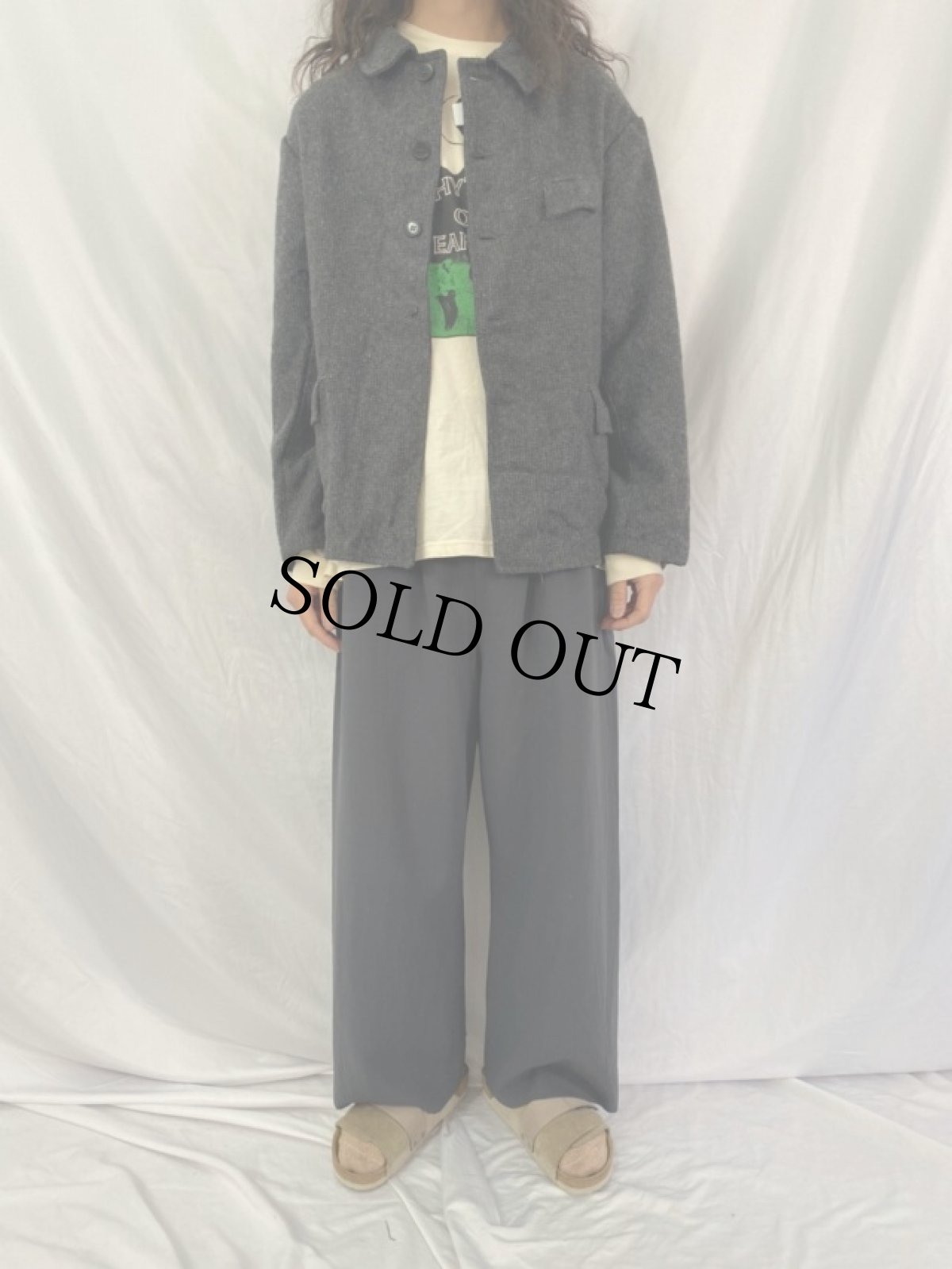 画像2: 50's EURO FRANCE製 ファーマーズジャケット (2)