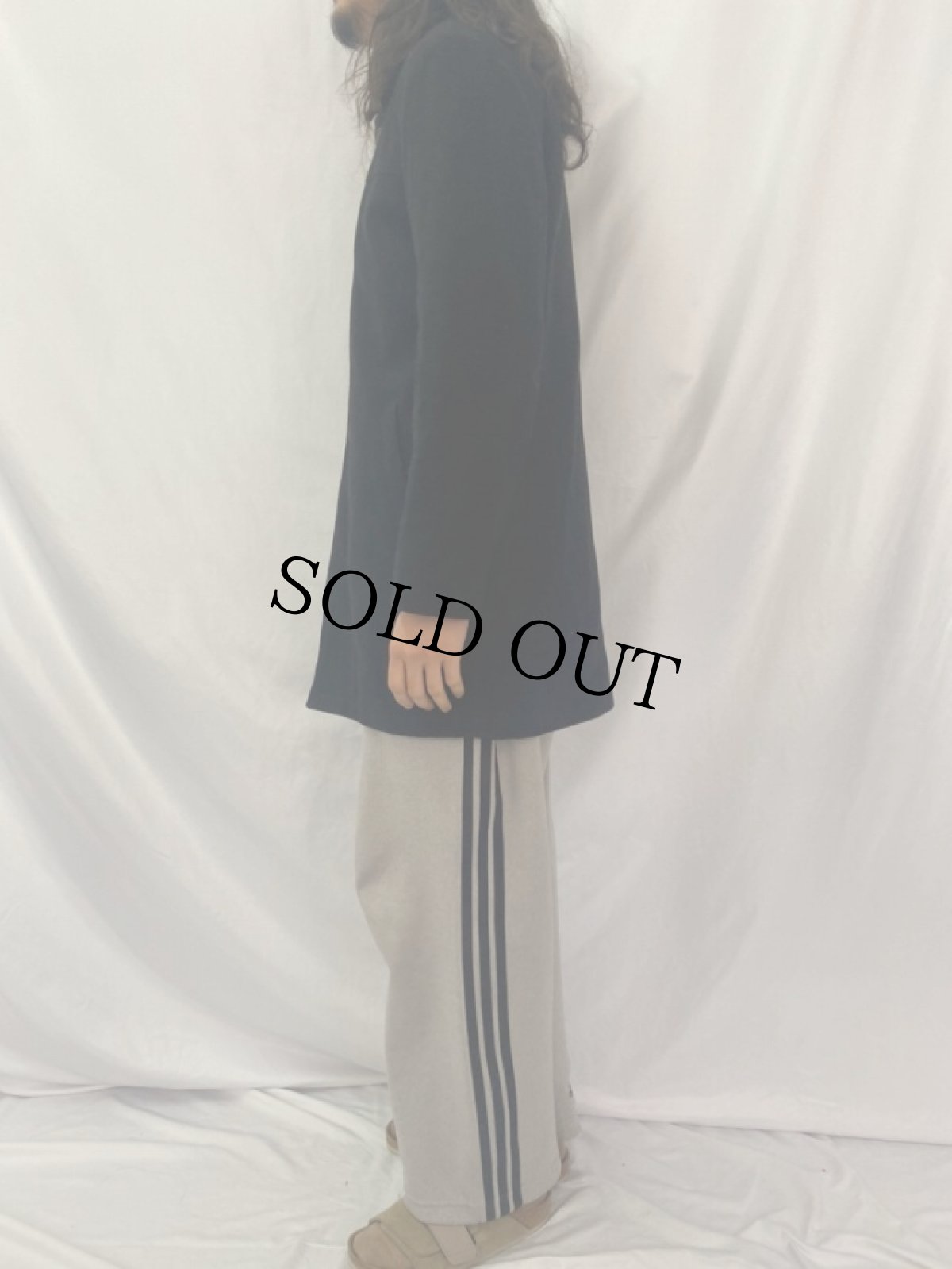 画像3: LAUREN RALPH LAUREN ウールステンカラーコート ブラック M (3)