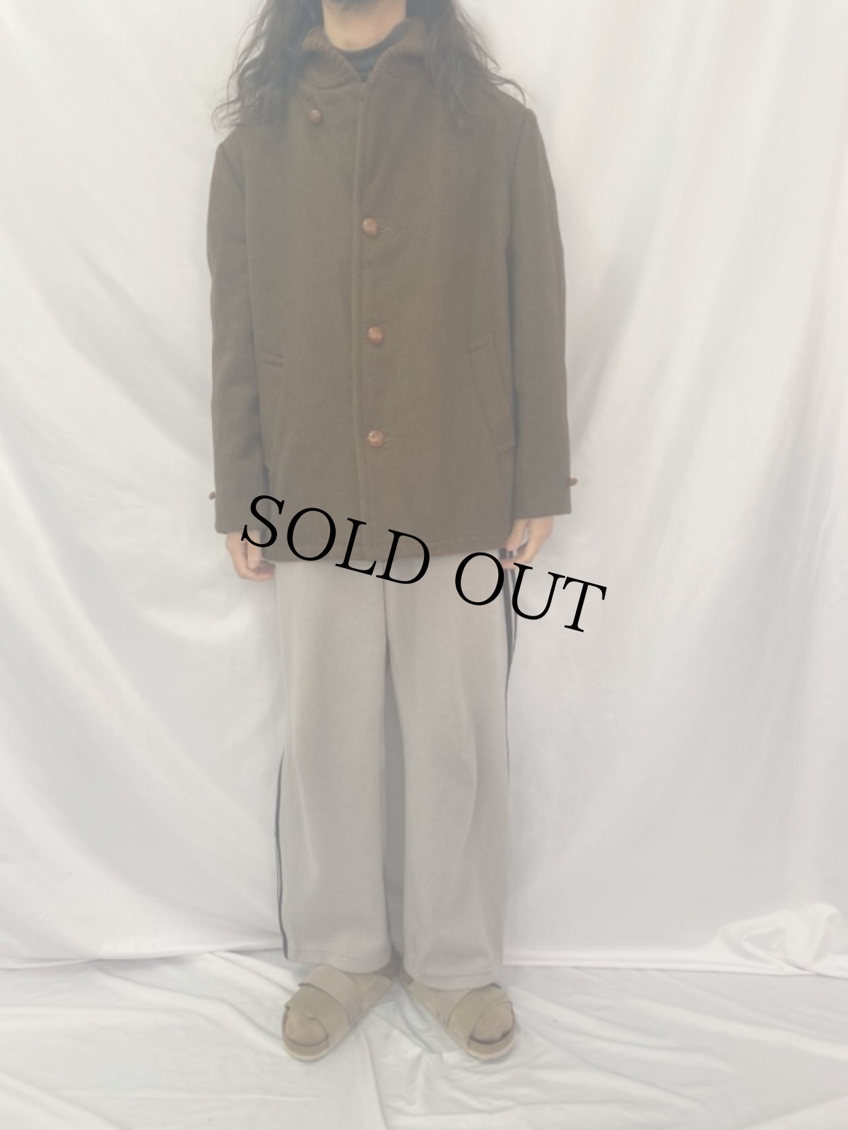 画像2: 60〜70's Sears ROEBUCK Oakbrook Sportswear ヘチマ襟 ウールジャケット 40 (2)