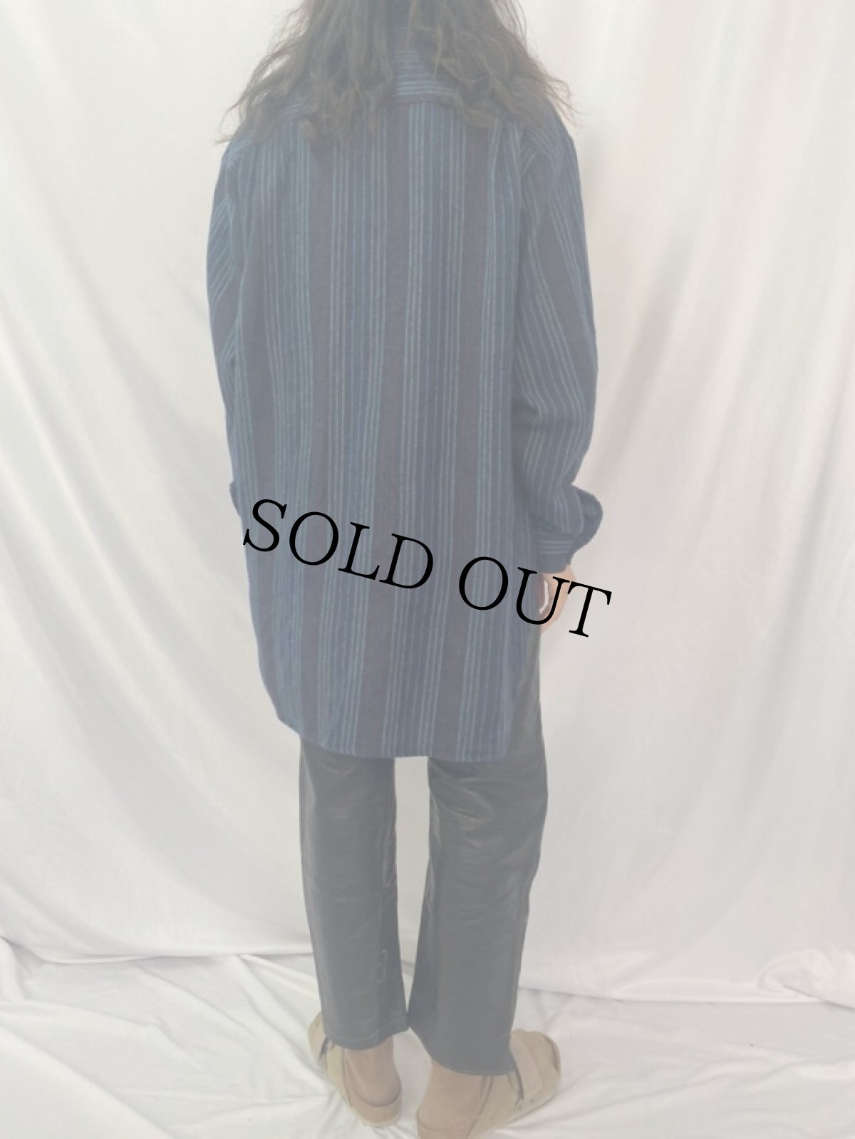 画像4: 60〜70's ダブルニーレザーパンツ W31 (4)