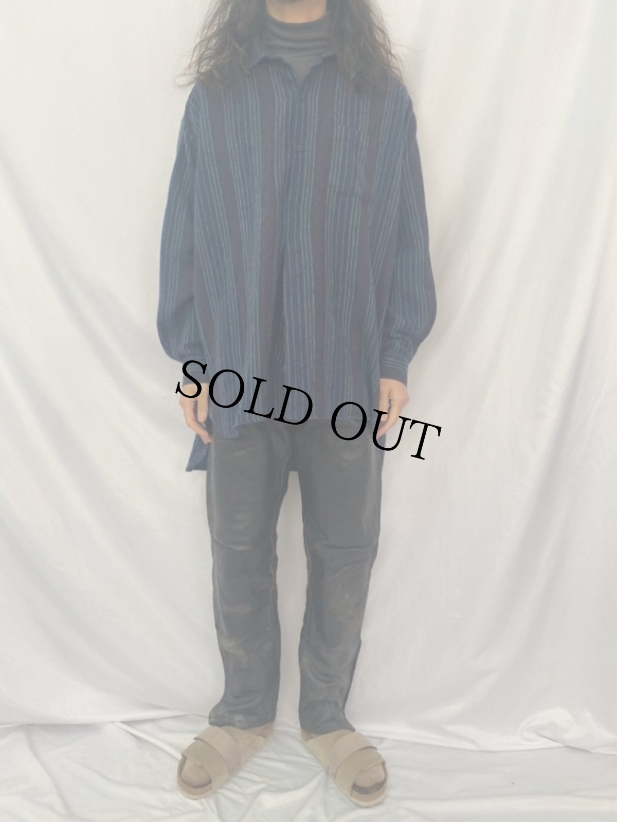 画像2: 60's BECK レザーパンツ W33 (2)