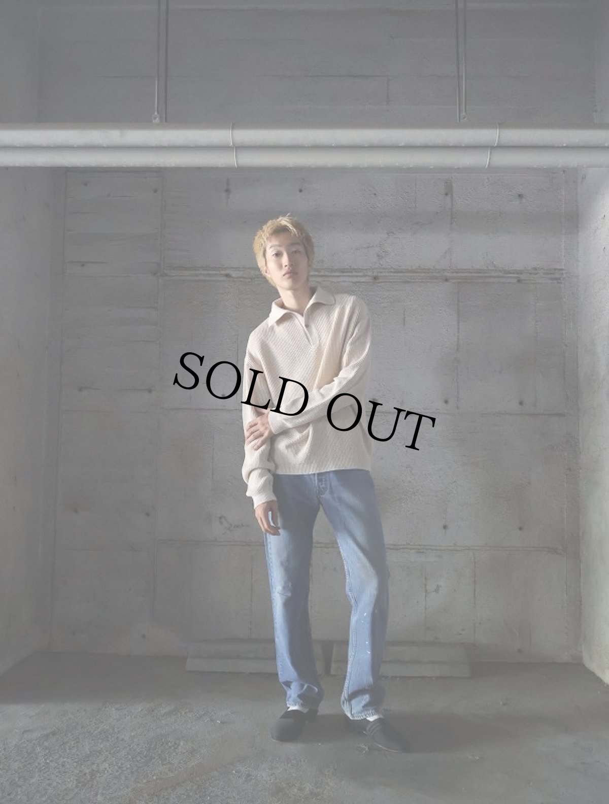 画像4: Kangourou FRANCE製 コットンニット ポロシャツ (4)