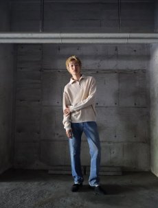 画像4: Kangourou FRANCE製 コットンニット ポロシャツ (4)