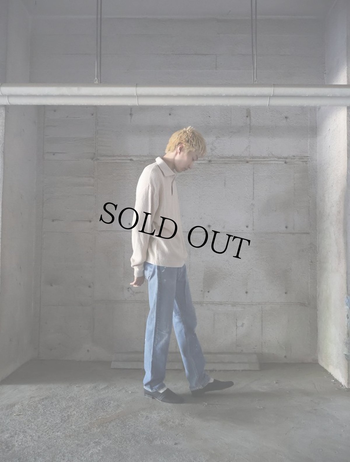 画像3: Kangourou FRANCE製 コットンニット ポロシャツ (3)