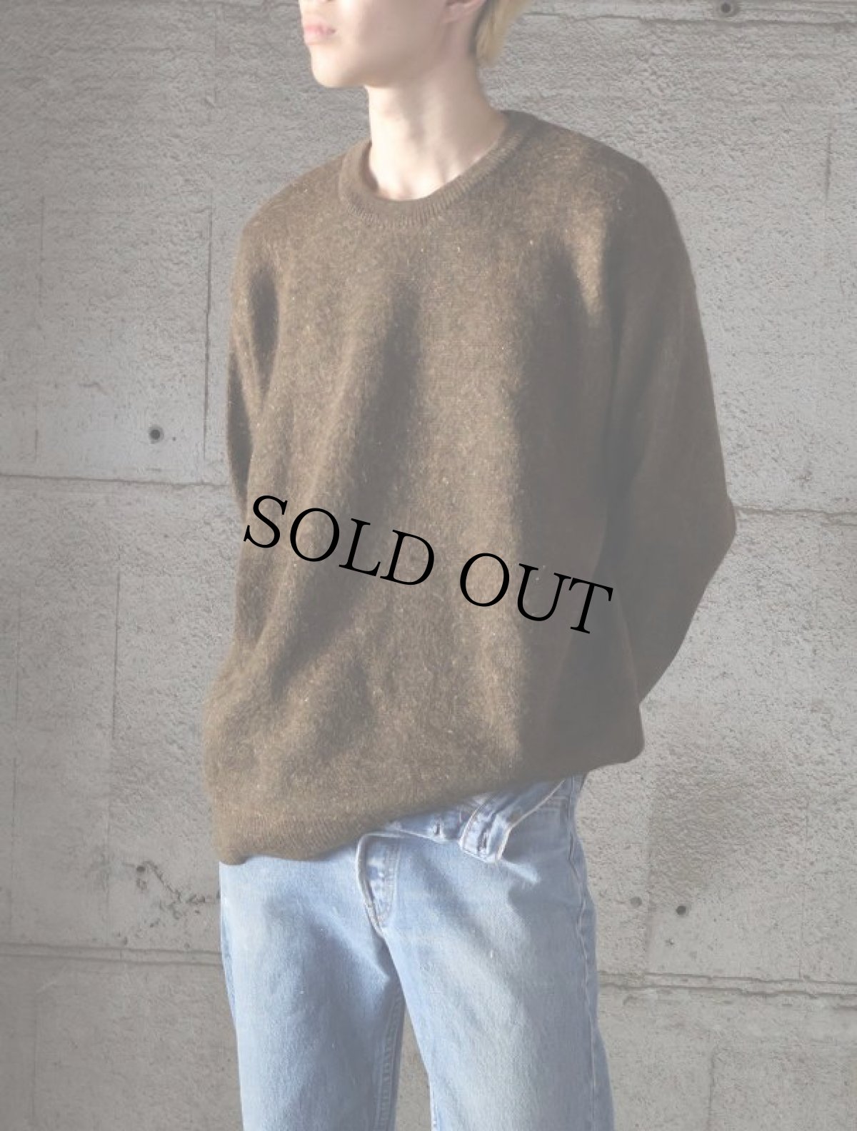 画像1: モヘアニットセーター (1)