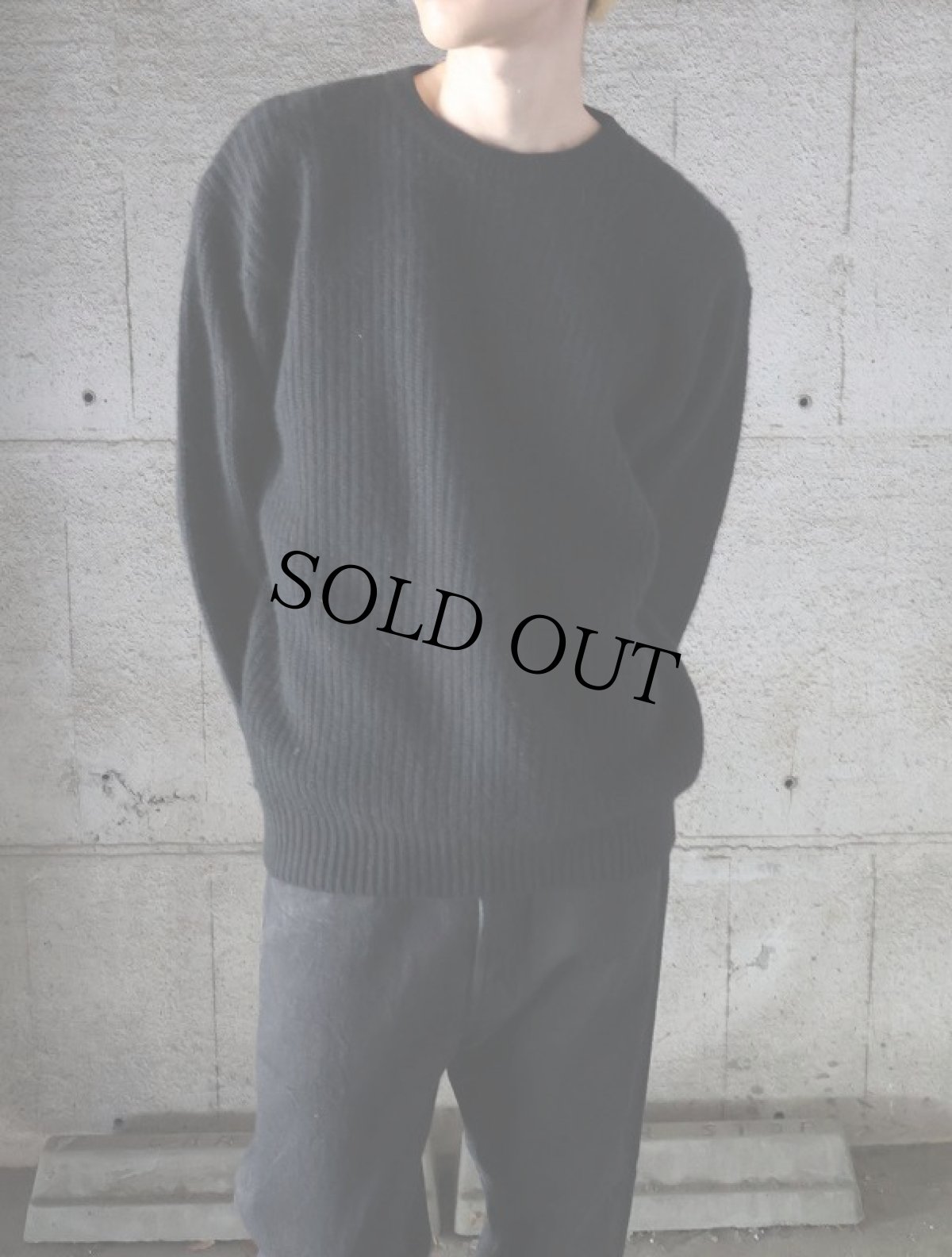 画像3: Neiman Marcus カシミア ニットセーター BLACK L (3)