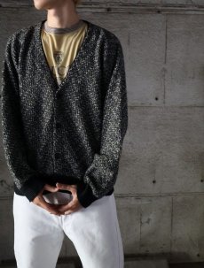 画像1: FRANCE製 ウールニットカーディガン (1)