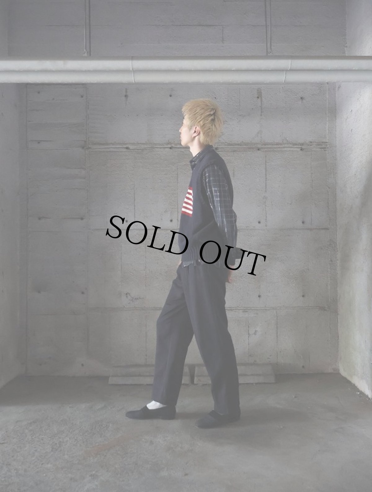 画像3: POLO Ralph Lauren 星条旗柄 コットンニットベスト NAVY XL (3)