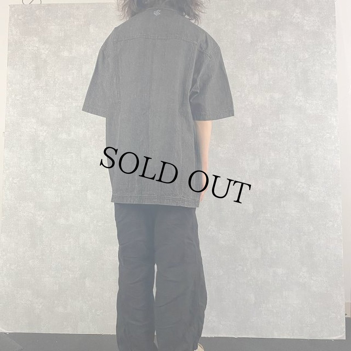 画像4: ROCAWEAR ロゴ刺繍 デニムジップジャケット XL (4)