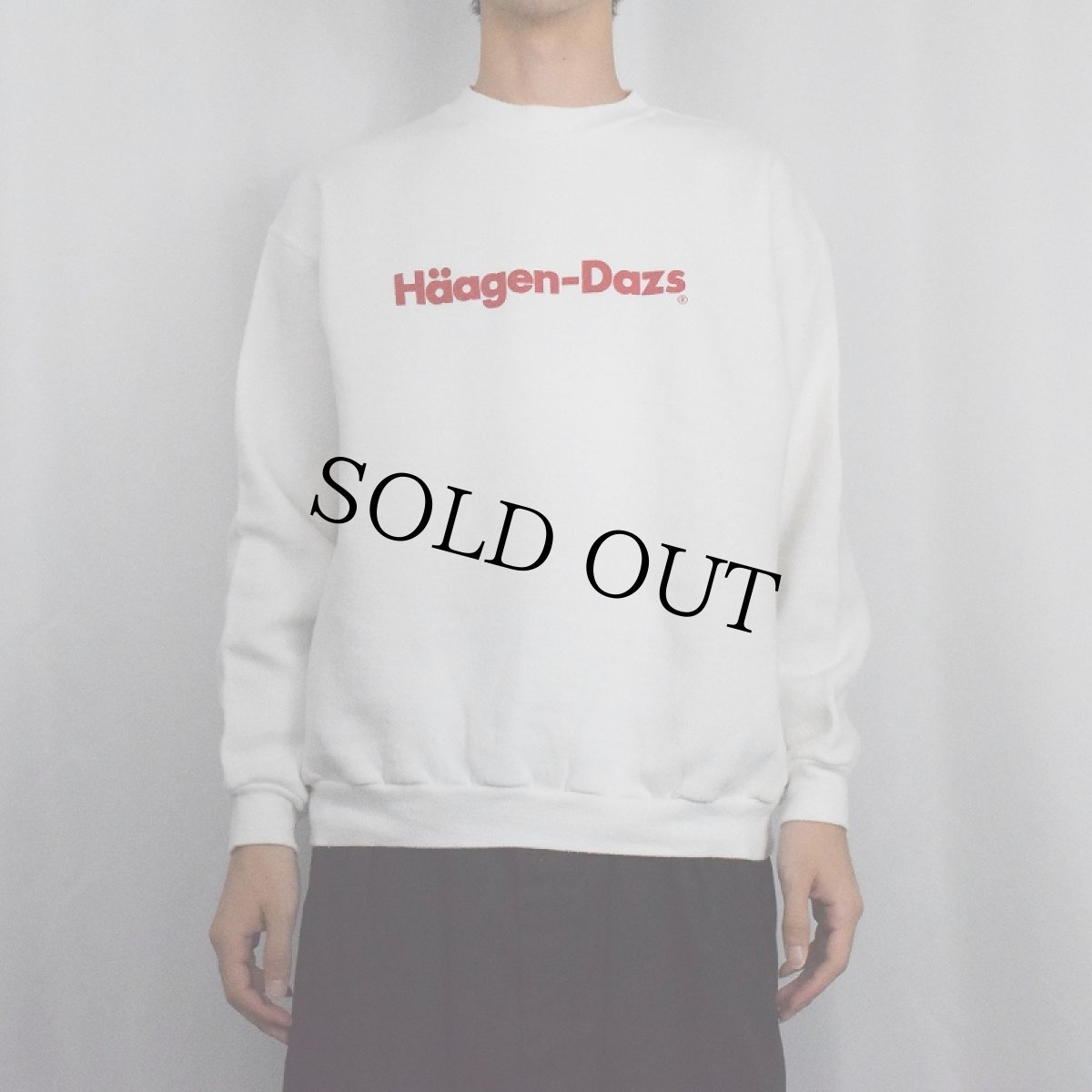 画像2: 80's RUSSELL ATHLETIC USA製 "Haagen-Dazs" ロゴプリントスウェット XL (2)