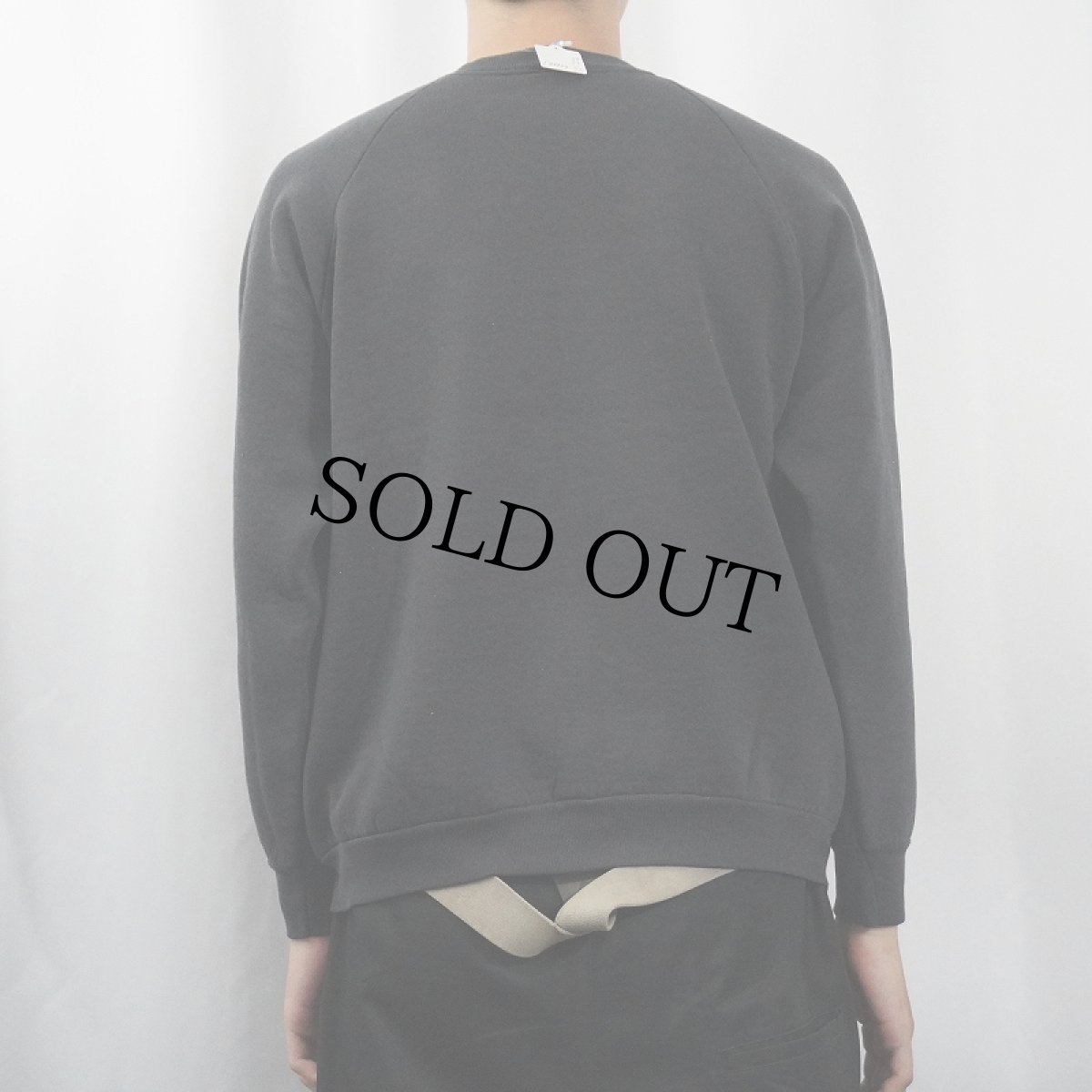 画像3: 90's USA製 ブート GUCCI ロゴプリントスウェット BLACK L (3)