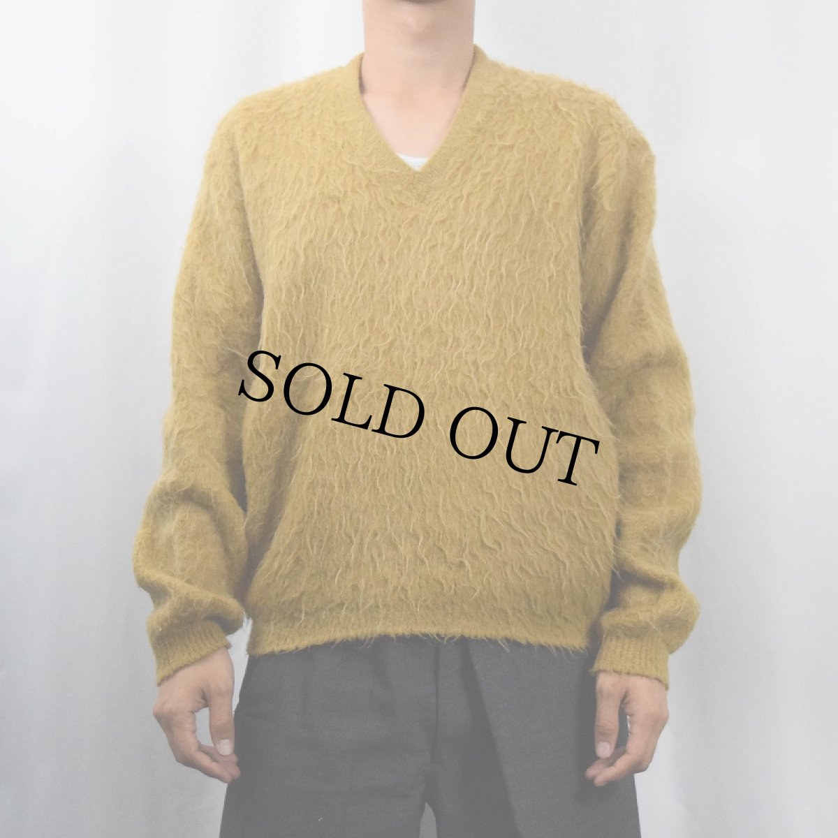 画像2: 60's Mt.Alba Knitwear モヘアニットセーター M (2)