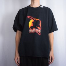 画像2: 【SALE】 犬夜叉 アニメプリントTシャツ BLACK XL (2)