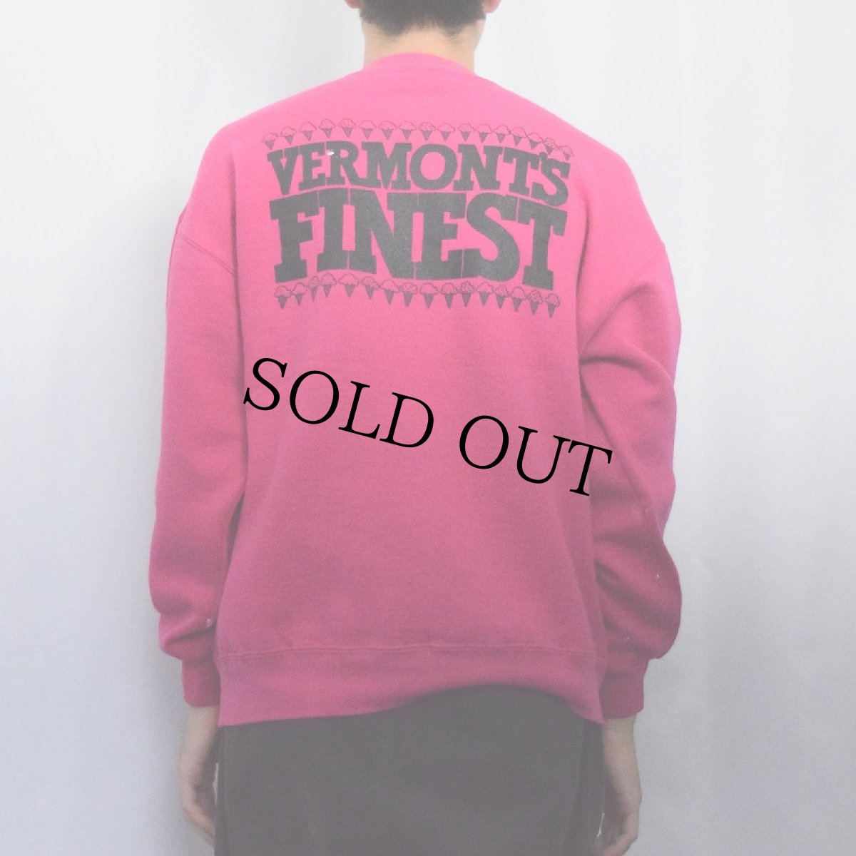 画像3: 80's BEN&JERRY'S USA製 "Woody Jackson" 企業プリントスウェット L (3)